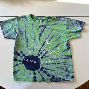 Green and Blue Tie-Dye Kids Shirt